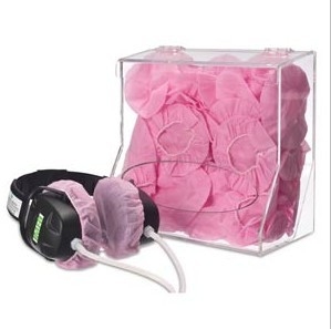 PE Disposable Headphone Cover Dustproof Sanitary Headset Covers