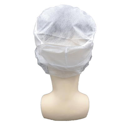 Disposable Head Cover Peaked Non Woven Caps With Snood