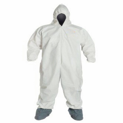 S / M / L / XL PPES White Disposable Coveralls Suits