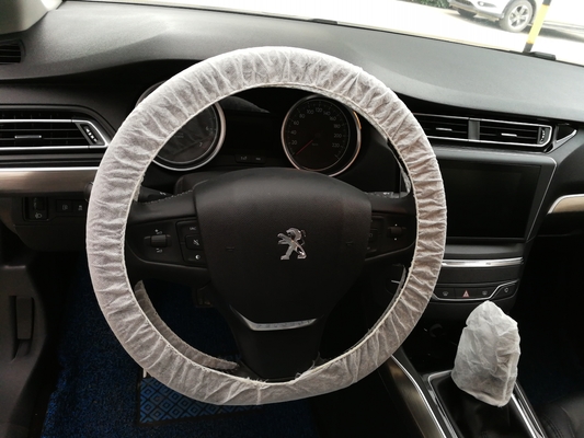 Clear Plastic / Non Woven Disposable Steering Wheel Covers 110cmx13cm