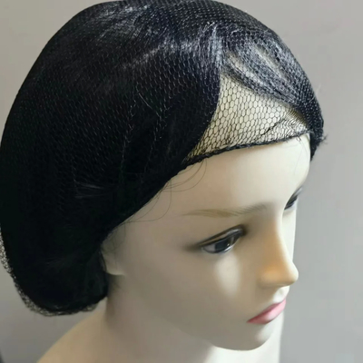 Breathable Non Woven Fabric Mesh Hair Nets / Disposable Hair Nets For Food Service