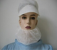 Disposable Non Woven Safety Beard Covers With Elastic